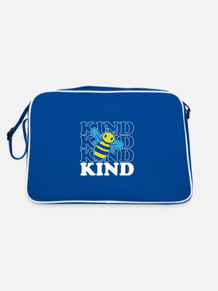 Bee Child - Retro Bag - blue/white - Back