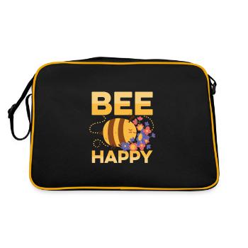 Abeille Abeille Heureuse Apiculteur Abeille Abeille - Sac Retro - noir/or - Dos