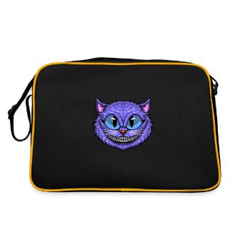 Drôle de chat du Cheshire - Sac Retro - noir/or - Dos