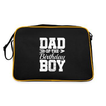 Dad Of The Birthday Boy - Retro Bag - black/gold - Back