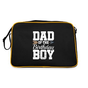 Dad Of The Birthday Boy - Retro Bag - black/gold - Back