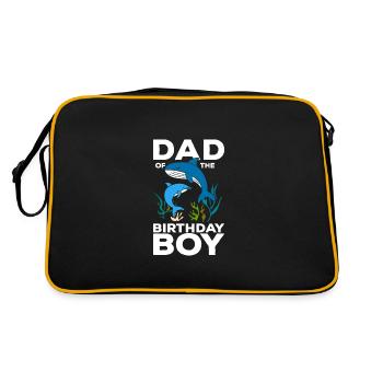 Dad Of The Birthday Boy - Retro Bag - black/gold - Back