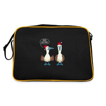 Joyeux Noël à pieds bleus - Sac Retro - noir/or - Dos