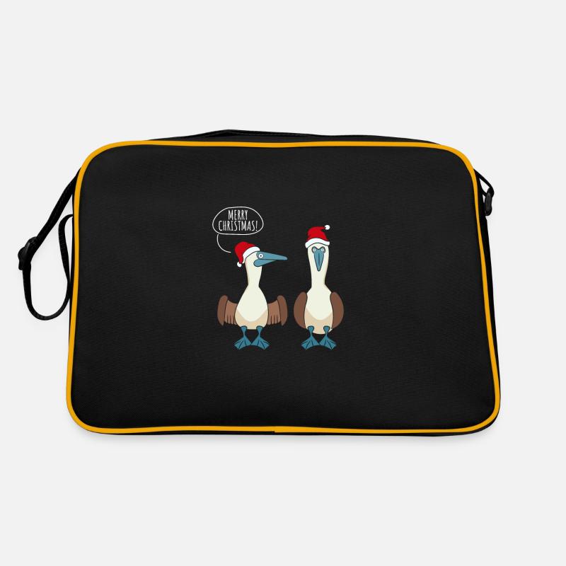 Joyeux Noël à pieds bleus Sac Retro