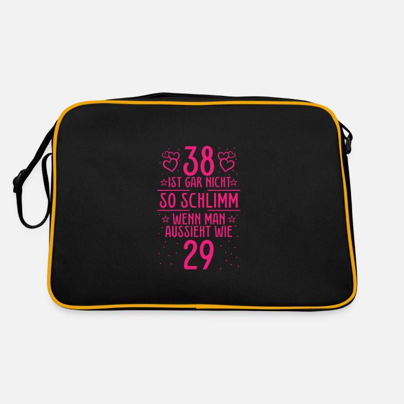 38 Ist Gar Nicht So Schlimm Retro Tasche