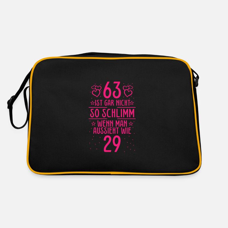 63 Ist Gar Nicht So Schlimm Retro Tasche