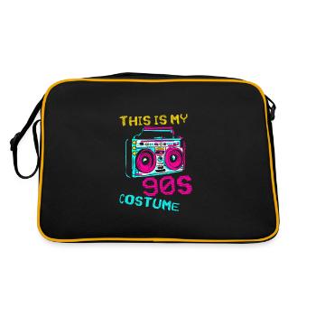 This Is My 90s Costume - Retro Bag - black/gold - Back