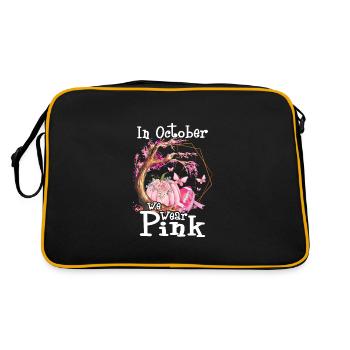 En octobre, nous portons du rose - Sac Retro - noir/or - Dos