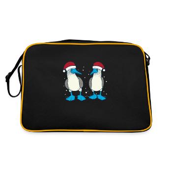 Fou à pieds bleus Noël - Sac Retro - noir/or - Dos