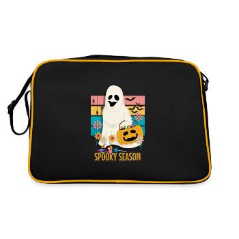 Spooky Season - Retro Tasche - Schwarz/Gold - Hinten