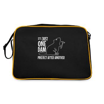 It's Just One Dam Project After Another - Retro Bag - black/gold - Back