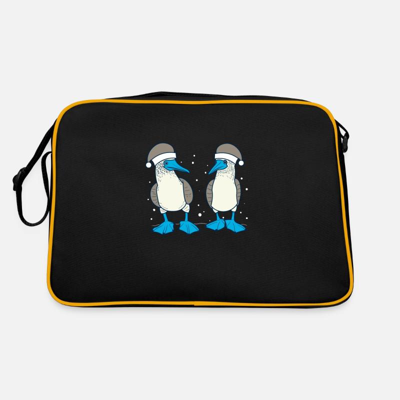 Fou à pieds bleus Noël Sac Retro