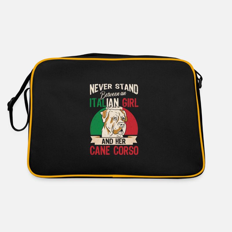 Une Italienne et son Corso de canne Sac Retro