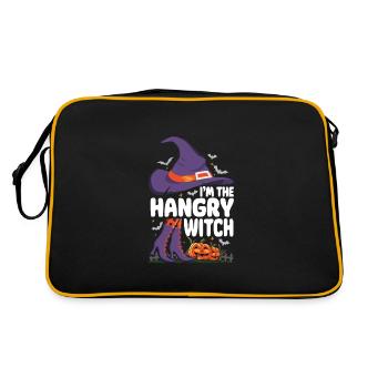 I'm the Hangry Witch - Retro Tasche - Schwarz/Gold - Hinten
