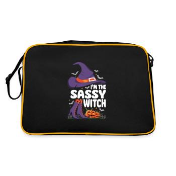 Je suis la sorcière impertinente - Sac Retro - noir/or - Dos