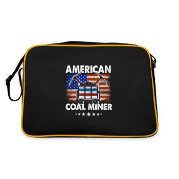 Mineur de charbon américain - Sac Retro - noir/or - Dos