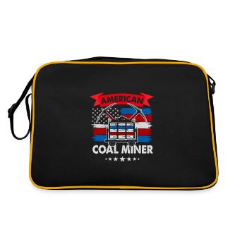 Mineur de charbon américain - Sac Retro - noir/or - Dos