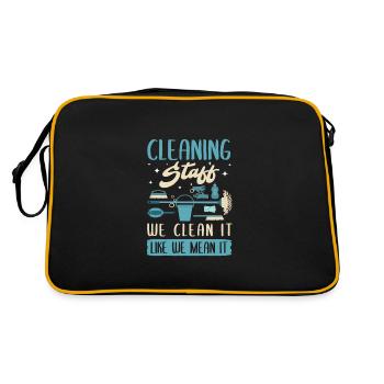 Cleaning Staff - Retro Bag - black/gold - Back