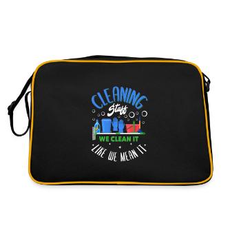 Cleaning Staff - Retro Bag - black/gold - Back