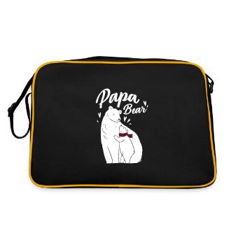 Papa Ours - Sac Retro - noir/or - Dos