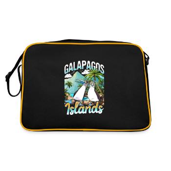 Îles Galapagos - Sac Retro - noir/or - Dos