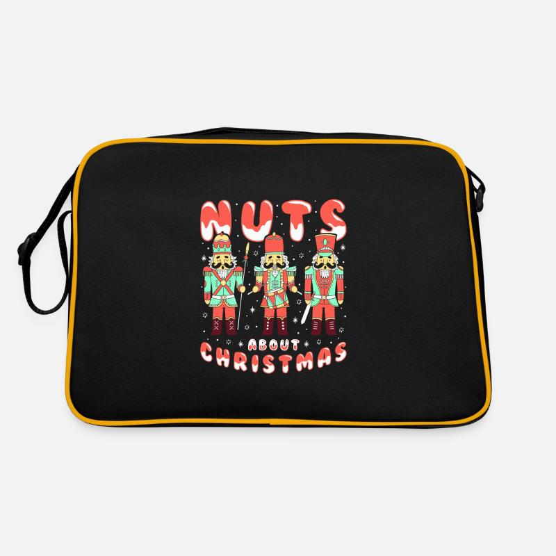 Nuts About Christmas - Retro Bag - black/gold
