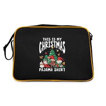C’est ma chemise de pyjama de Noël - Sac Retro - noir/or - Dos