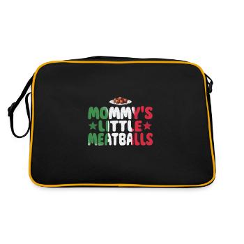 Les petites boulettes de viande de maman - Sac Retro - noir/or - Dos