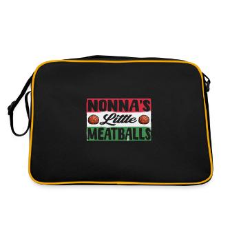 Les petites boulettes de viande de Nonna - Sac Retro - noir/or - Dos