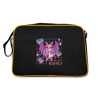 Mothman Strawberry Milk Shake - Retro Bag - black/gold - Back