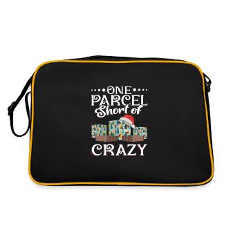 One Parcel Short Of Crazy - Retro Bag - black/gold - Back