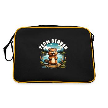 Équipe Beaver - Sac Retro - noir/or - Dos