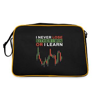 Trading journalier boursier - Sac Retro - noir/or - Dos