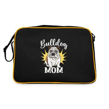 Maman bouledogue - Sac Retro - noir/or - Dos