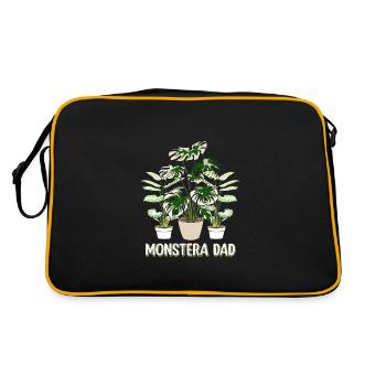 Papa Monstera - Sac Retro - noir/or - Dos