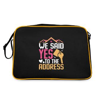 We Said Yes To The Address - Retro Bag - black/gold - Back