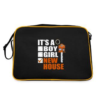 It's A New House - Retro Bag - black/gold - Back