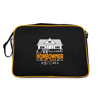 Official Homeowner EST.2025 BTC Did It - Retro Bag - black/gold - Back