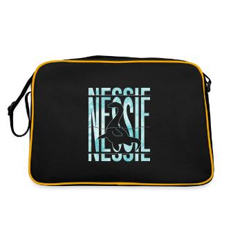 Nessie Loch Ness Monster - Retro Bag - black/gold - Back