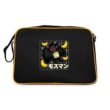 Mothman Banana Milkshake - Retro Bag - black/gold - Back