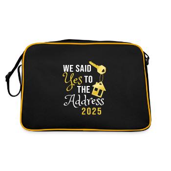 We Said Yes To The Address 2025 - Retro Bag - black/gold - Back
