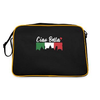 Ciao Bella - Retro Tasche - Schwarz/Gold - Hinten