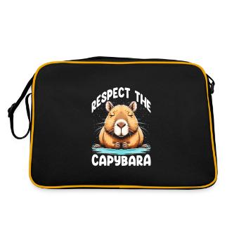 Respect The Capybara - Retro Bag - black/gold - Back