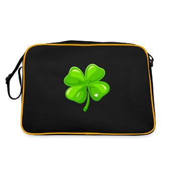 Shamrock Lucky Charm - Retro Bag - black/gold - Back