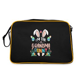 I'm The Grandma Bunny - Retro Bag - black/gold - Back