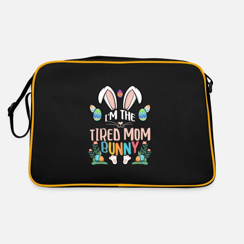 I'm The Tired Mom Bunny Retro Tasche