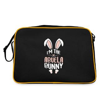 Je suis le lapin Abuela - Sac Retro - noir/or - Dos