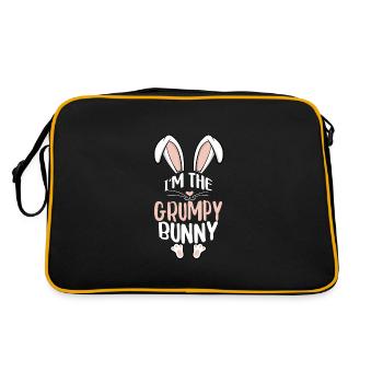 I'm The Grumpy Bunny - Retro Bag - black/gold - Back