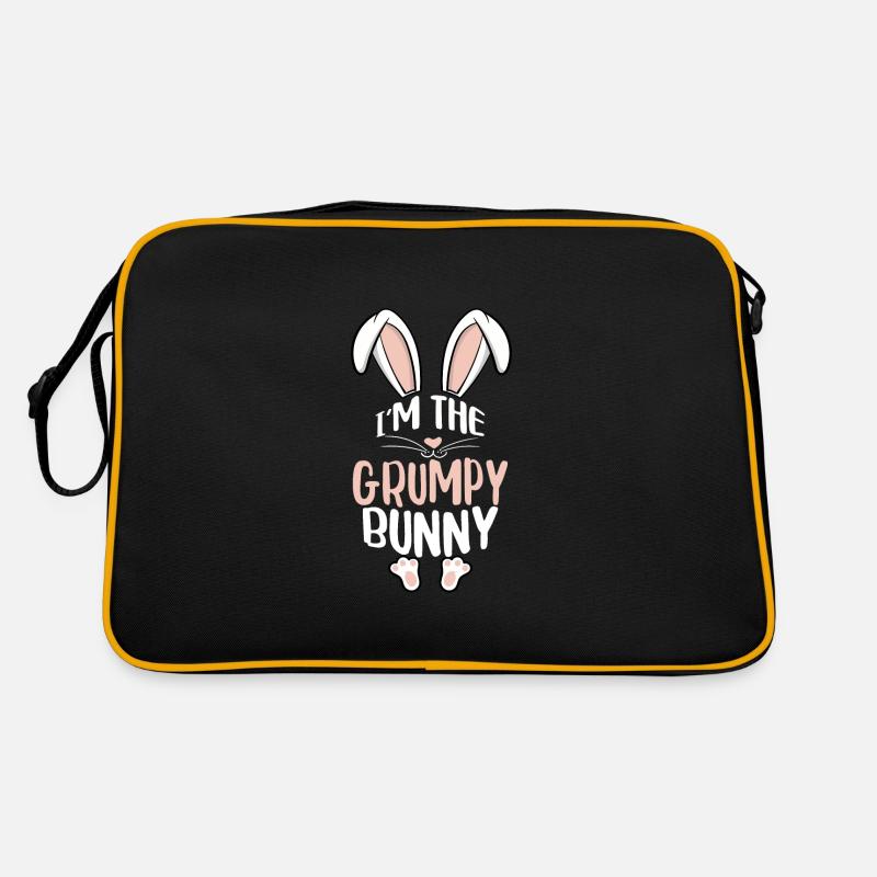 I'm The Grumpy Bunny Retro Tasche