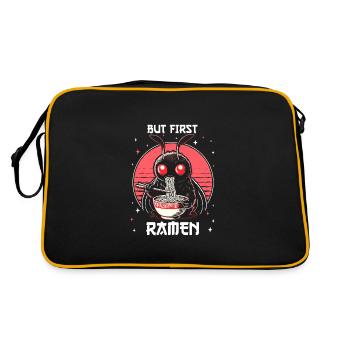 But First Ramen - Retro Bag - black/gold - Back